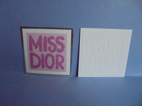 Dior carte publicitaire - dior, "