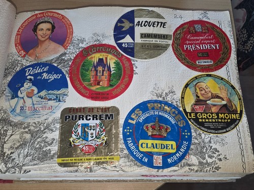 Ancienne etiquette fromage - ancienne, de