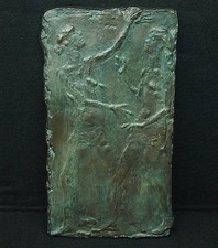 PLAQUE BRONZE ART ANNETTE