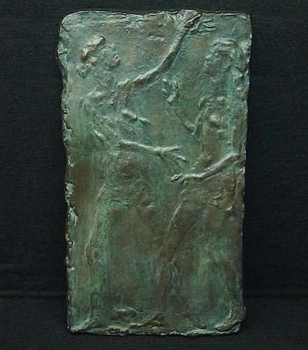 Plaque bronze art - plaque,