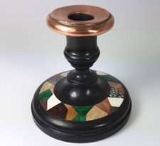 Pietra Dura Naples Bougeoir Bougeoir Vers 1850 AL519