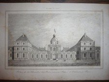 GRAVURE 19ème SIÈCLE PALAIS