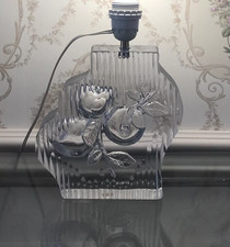 Très beau pied de lampe cristal **DAUM France** modèle pomme 🍏 signé