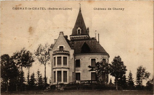 Cpa chenay chatel chateau - cpa,