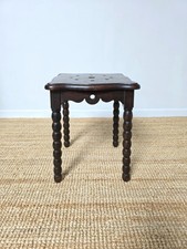 TABOURET ANCIEN BOIS TOURNÉ/