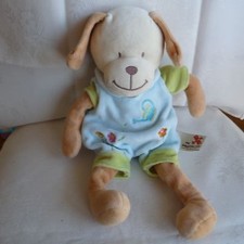 Doudou Chien Nicotoy - Bleu Vert