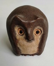 chouette en céramique figurine, bibelot, collection hibou, sifflet   CL4-03