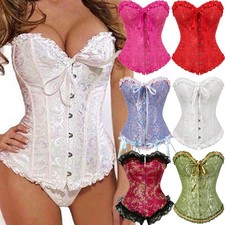 Women Sexy Overbust Boned