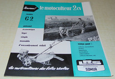 Prospectus Motoculteur SOMUA modèle G2  de 2 cv