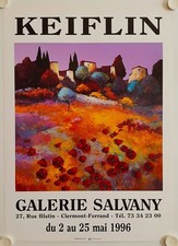 Affiche KEIFLIN 1998 Exposition Galerie Salvany - Clermont-Ferrand