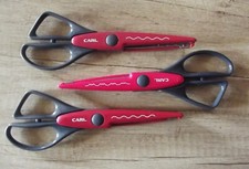 lot de 3 ciseaux cranteurs ** scrapbooking [longueur 19 cm, lames 7 cm]