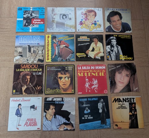 Lot vinyles 45 tours - vinyles, 17