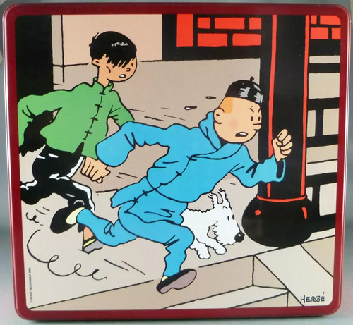 Tintin boite à gâteaux - tintin,