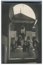 Maroc, Types marocains Vintage print sur papier carte postale. Tirage argentiq