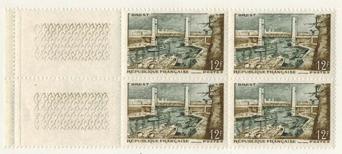 1957-Bloc(4)Timbres-France