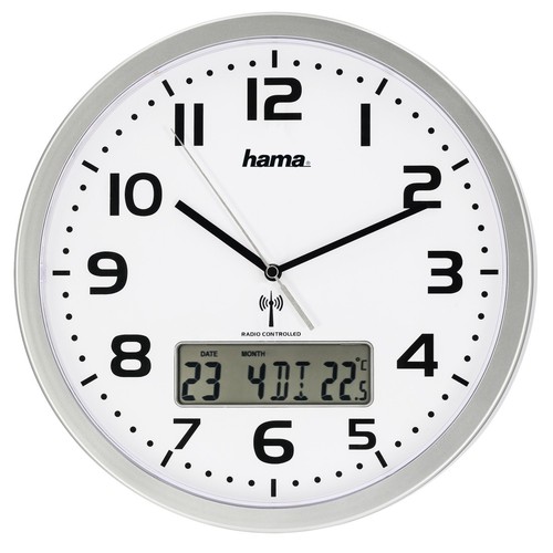 Horloge murale radio pilotée - murale, radio-pilotée
