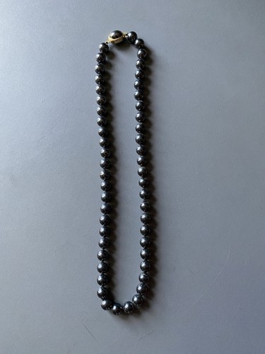 Collier hematite perles rondes - hematite,