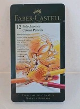 Faber-Castell 12 Polychromos Colour Pencils - Neuf Sous Blister 