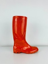 Vase botte céramique orange