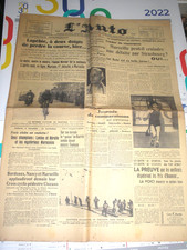L'AUTO 13/03/1937  football MARSEILLE cyclisme LAPEBIE paris nice + DUNLOP