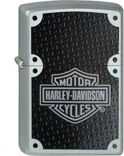 Harley Davidson - Zippo - Briquet Noir Chromé Design Moto