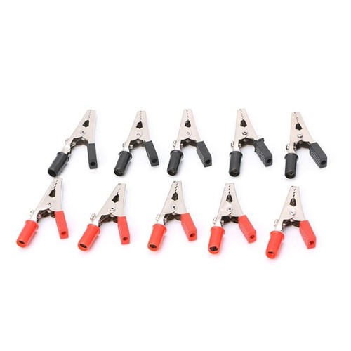 10x clips crocodile isolés - 10x,