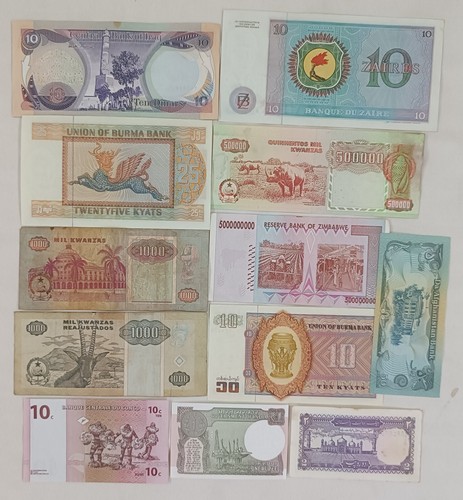 Pcs différents billets - différents,