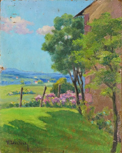 Ehrlich huile sur panneau - sur,