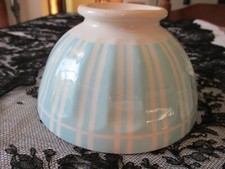 ancien bol DIGOIN à rayures bleu ciel