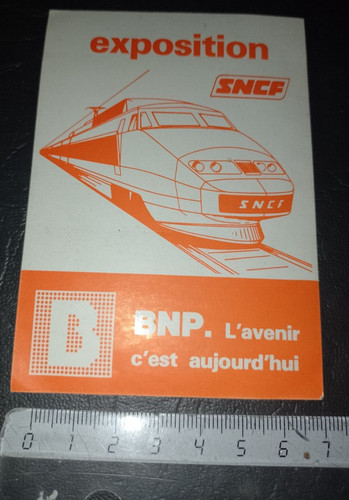 Autocollant exposition sncf - autocollant,