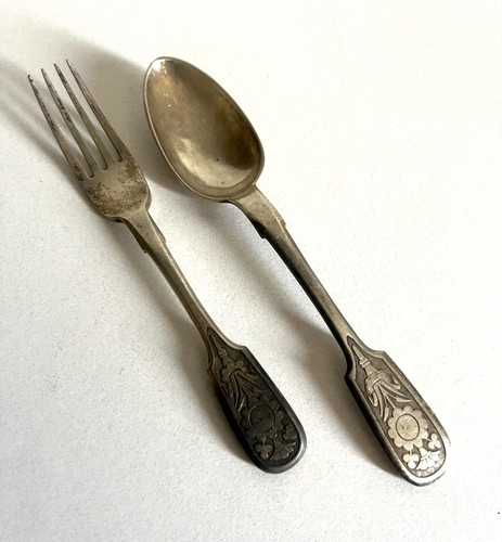 Couverts argent russie - en,