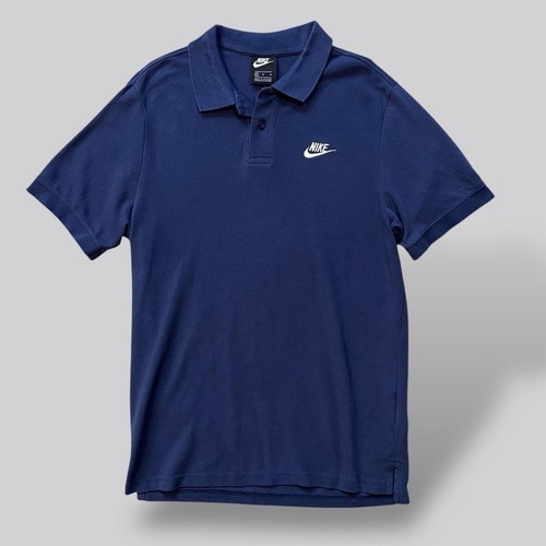 Polo nike bleu marine brodé - bleu,