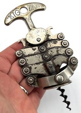 TIRE BOUCHON ZIG ZAG DECA BRONZE CORKSCREW KORKENZIEHER CAVATAPPI SACACORCHOS