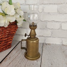 Lampe ancienne à essence Olympe style lampe Pigeon France laiton & verre globe