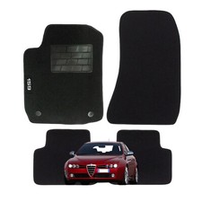 Set Tapis / de Sol Moquette Appropriés pour Alfa Romeo 159 - (Avec 2 Attaques)