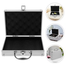  Valise en alliage d'aluminium, mallette à outils verrouillable, mallette