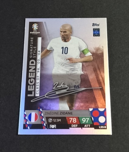 Zinédine zidane france topps - france,
