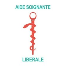 Caducée aide soignante libérale logo 531 sticker autocollant