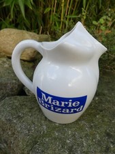 Beau petit Pichet Broc Carafe Marie Brizard Bistrot Anis 16cm haut Digoin 1/2 l