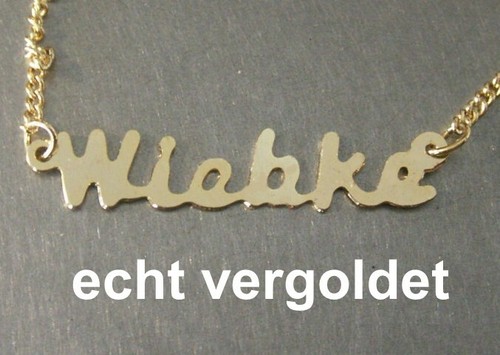 Collier prénom wiebke - prénom,