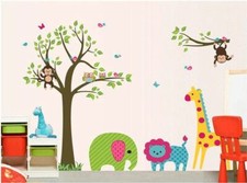 Monkey owl giraffe lion tree - owl,