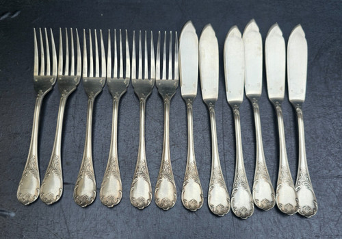 Christofle fish cutlery - christofle,