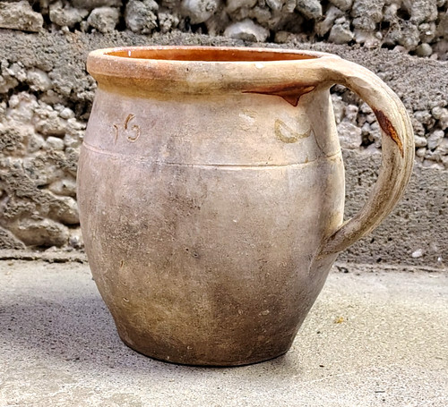 Ancien petit pot graisse en - pot, à