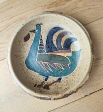 Les Argonautes Vallauris assiette zoomorphe céramique signée 1950 1960