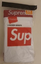 SS24 Supreme Hanes Blanc Boxer