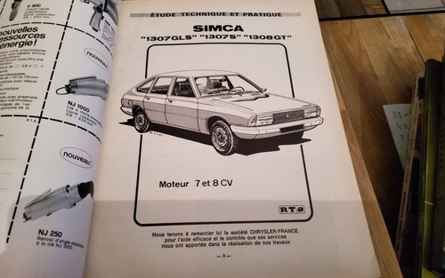 Revue technique simca - , 1307