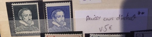 Lot timbres palissy cours - palissy, d