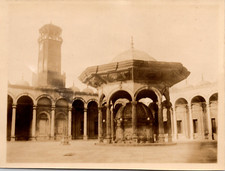 Egypte, Caire, horloge monumentale, citadelle de Saladin Vintage silver print 