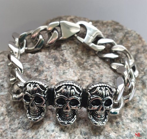 Bracelet trois têtes mort - têtes, de