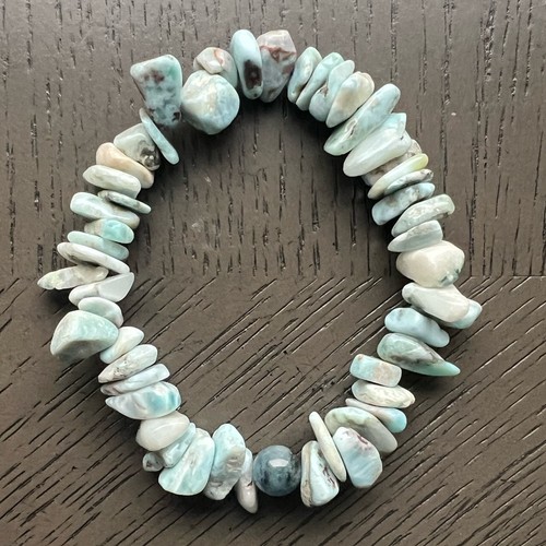 Larimar with aquamarine chip
